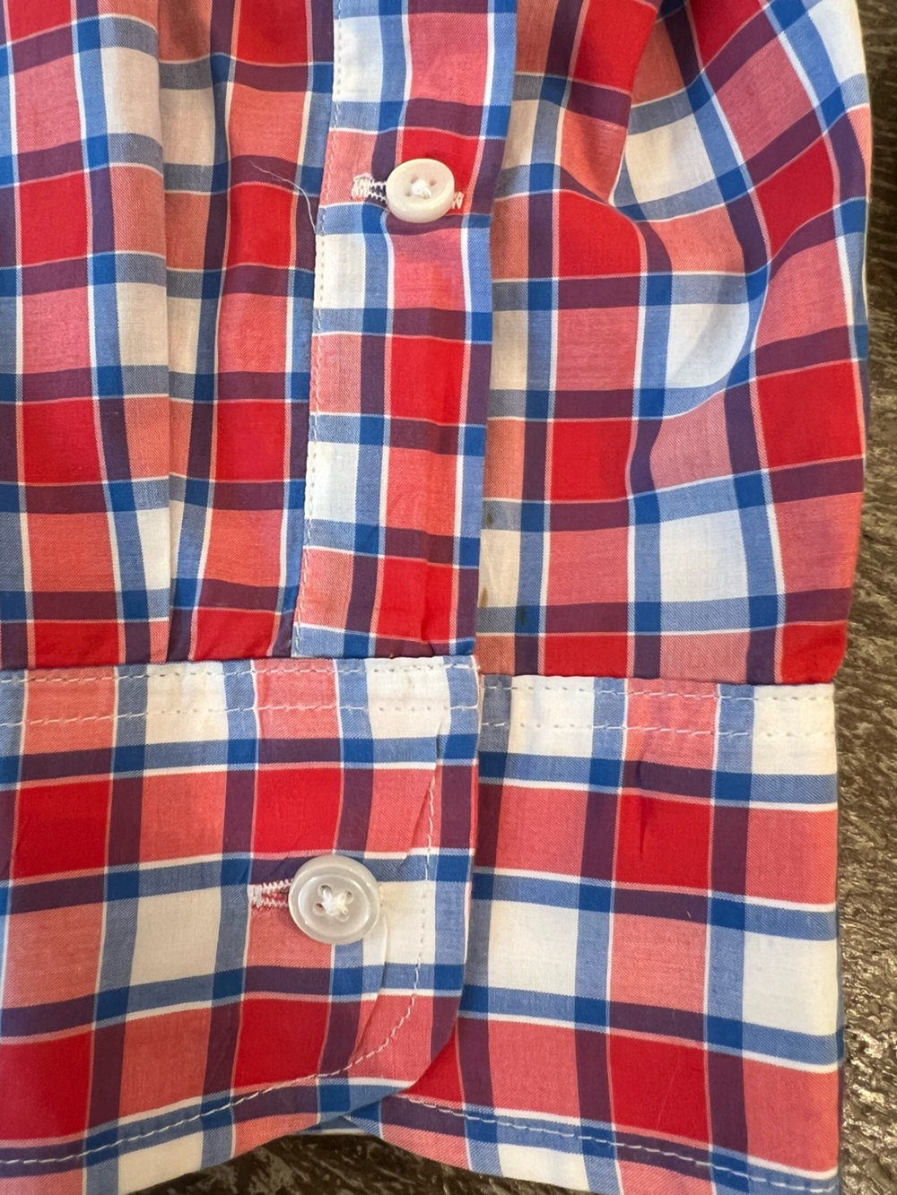 J. Crew Red and Blue Plaid Button-Down Shirt - Picture 8 of 8